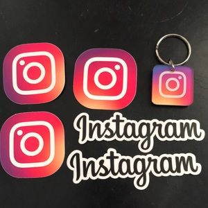 RARE Instagram stickers and keychain